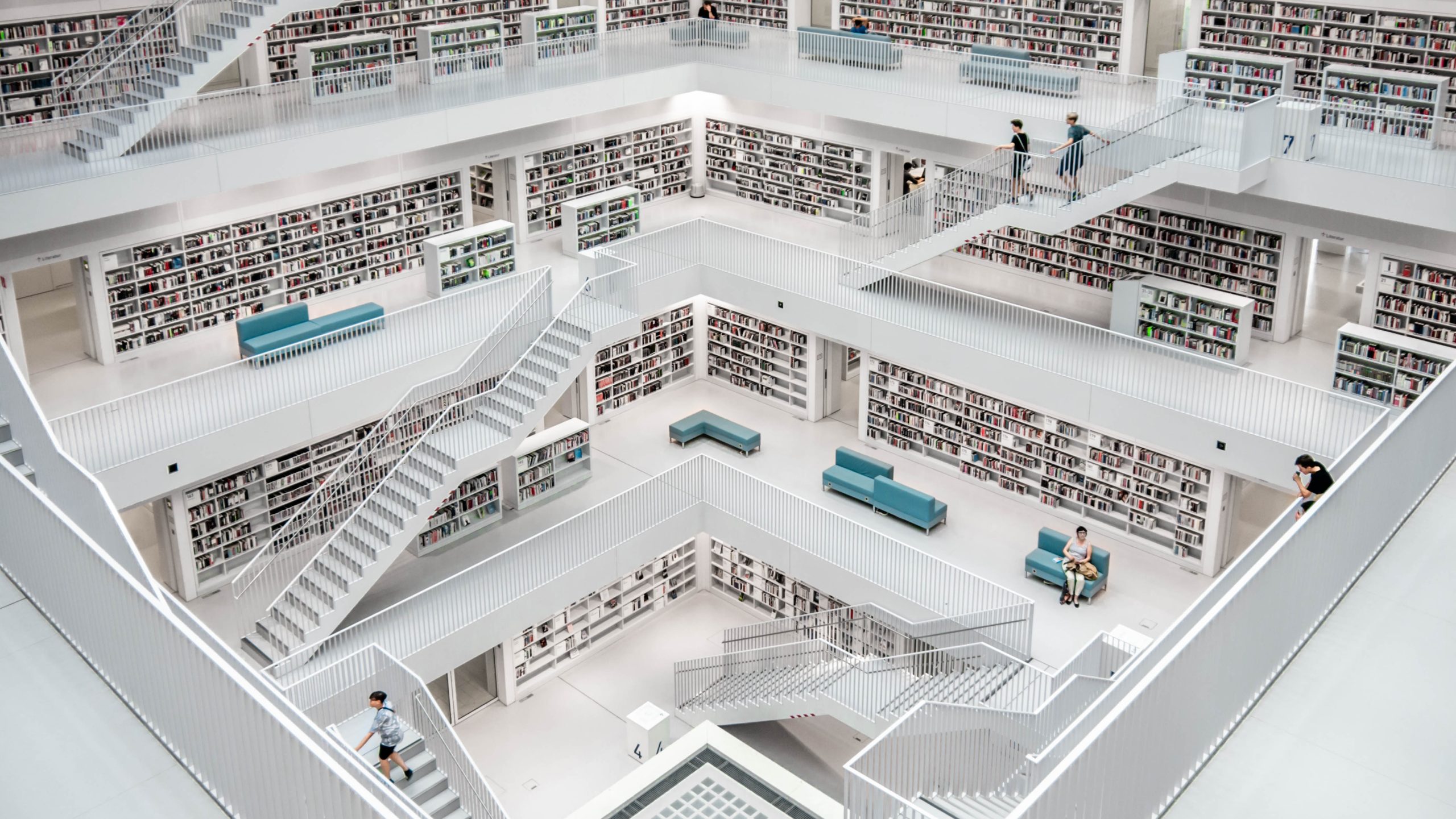 A big white library